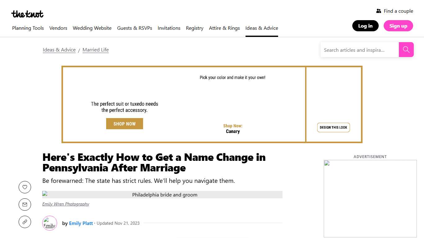 How to Get a Name Change in Pennsylvania After Marriage
