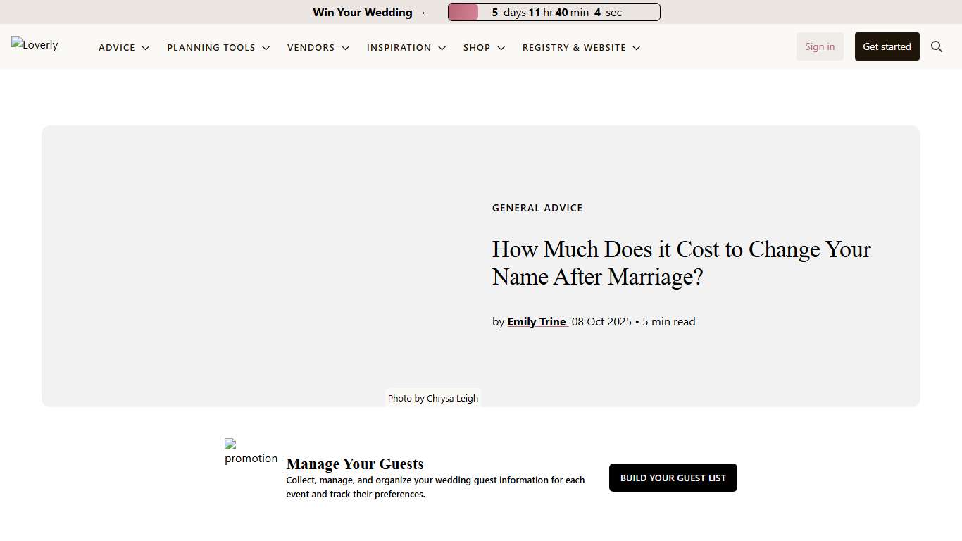 How Much Does it Cost to Change Your Name After Marriage?